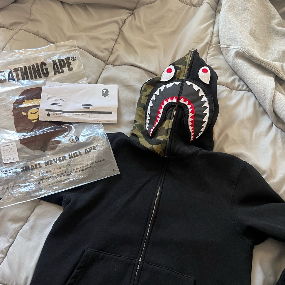 BAPE Shark Hoodie Black